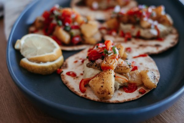 serifos restaurant and bar, fish tacos